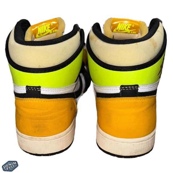Jordan 1 Retro High Volt Gold White Black Men’s Size 9 Rare OG Colorway Shoe‎ main image 13